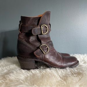 Fiorentini + Baker Brown Leather Vero Booties